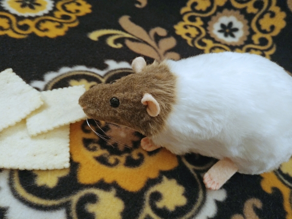 Light Brown Capped Rat Plushie