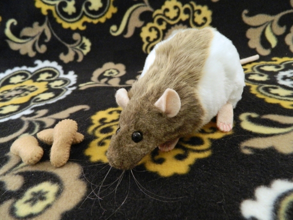 Light Brown Half-Hooded Rat Plushie