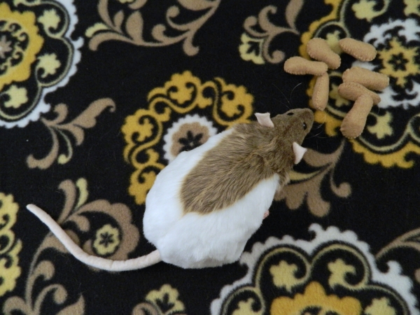 Light Brown Half-Hooded Rat Plushie