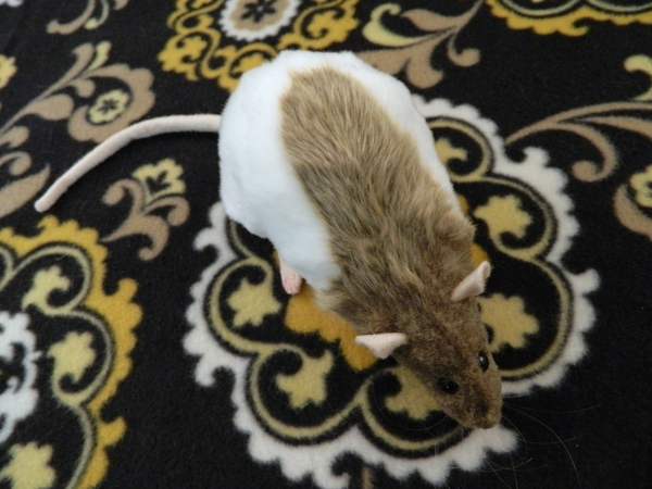 Light Brown Half-Hooded Rat Plushie