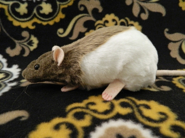 Light Brown Half-Hooded Rat Plushie