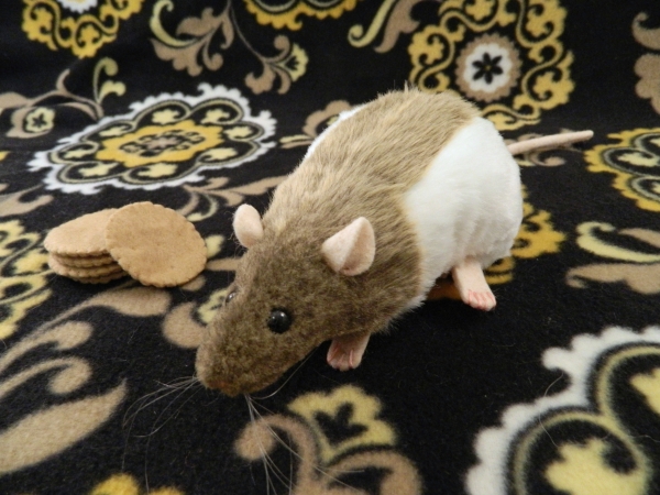 Light Brown Hooded Rat Plushie