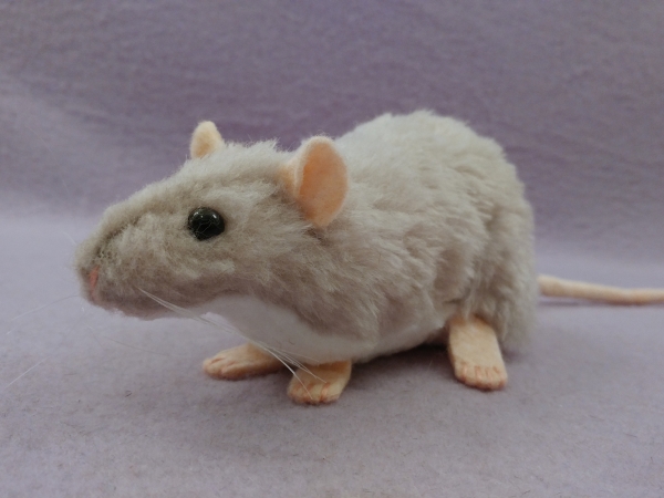 Light Grey Berkshire Rat Plushie