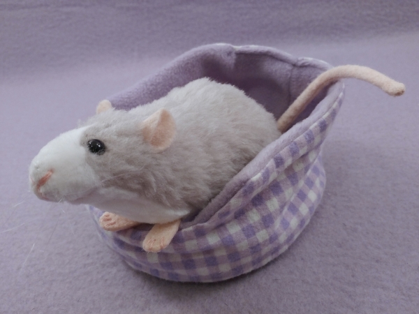 Light Grey Blazed Rat Plushie