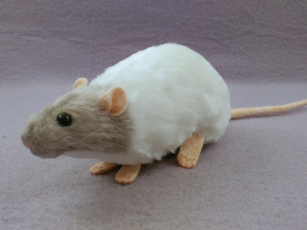 Light Grey Capped Rat Plushie