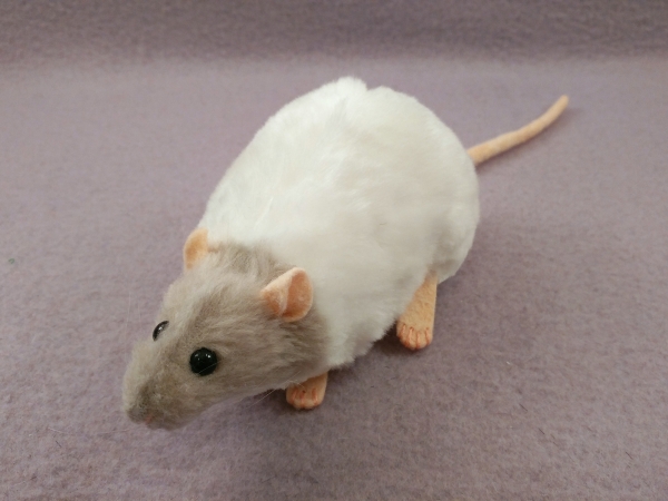 Light Grey Capped Rat Plushie