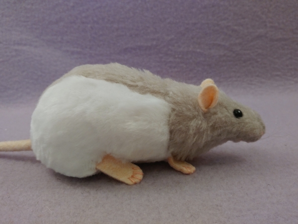 Light Grey Hooded Rat Plushie