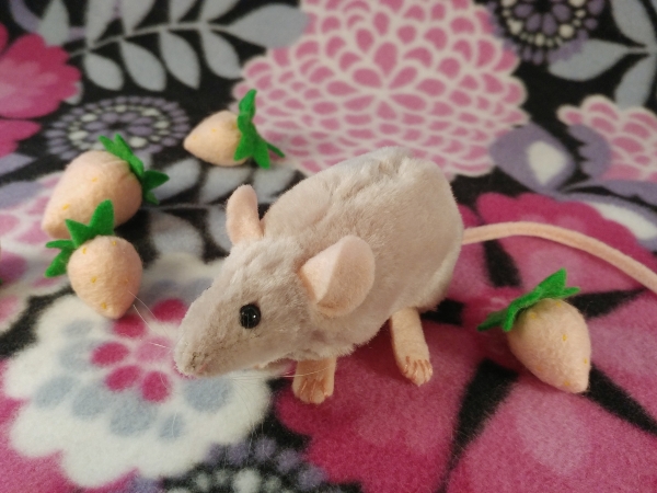 Light Pink Mouse Plushie