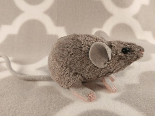 Lilac Grey Mouse Plushie