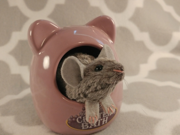 Lilac Grey Mouse Plushie
