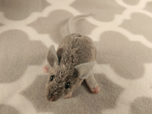 Lilac Grey Mouse Plushie