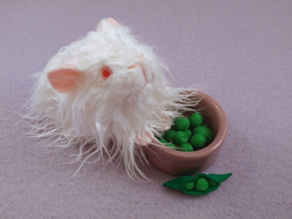 Little White Texel Guinea Pig Plushie