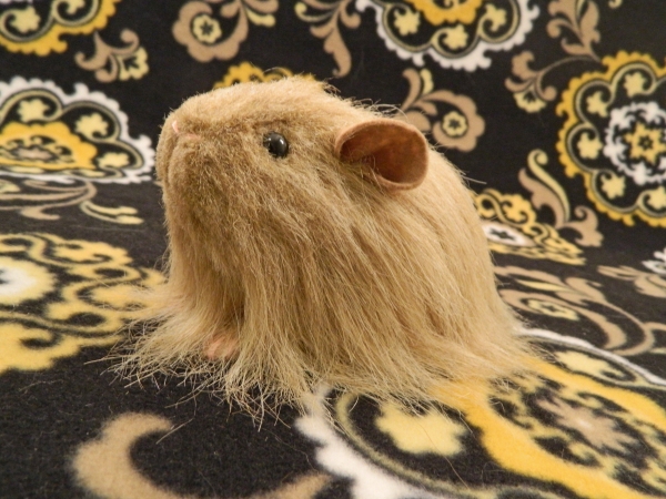 Little Beige Longhaired Guinea Pig Plushie