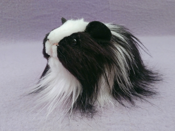 Little Black Dutch Longhaired Guinea Pig Plushie