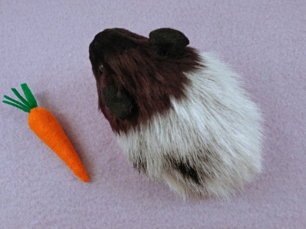 Little Black Roan Guinea Pig Plushie