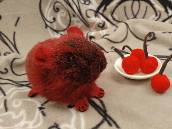 Little Cherry Bomb Guinea Pig Plushie