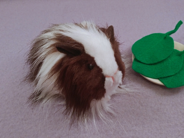 Little Dark Brown Dutch Longhaired Guinea Pig Plushie