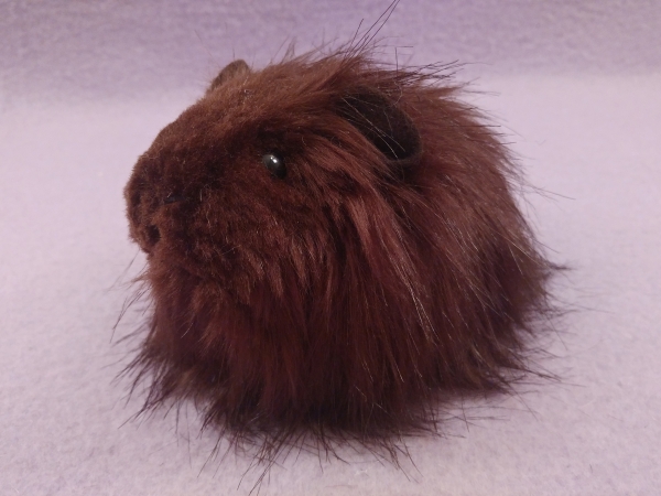 Little Dark Brown Longhaired Guinea Pig Plushie