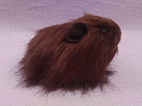Little Dark Brown Longhaired Guinea Pig Plushie