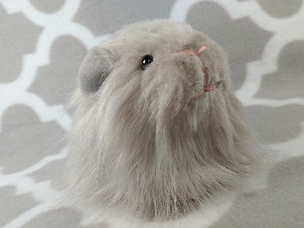 Little Grey Longhaired Guinea Pig Plushie