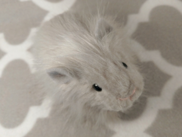 Little Grey Longhaired Guinea Pig Plushie