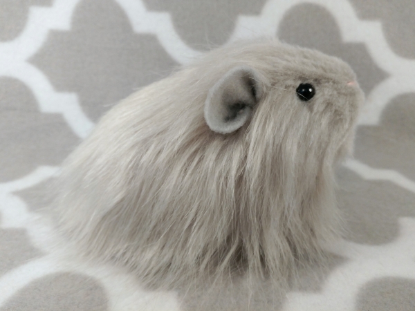 Little Grey Longhaired Guinea Pig Plushie