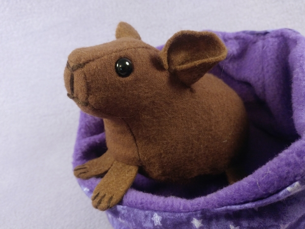 Little Brown Hairless Guinea Pig Plushie