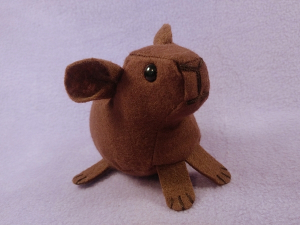 Little Brown Hairless Guinea Pig Plushie