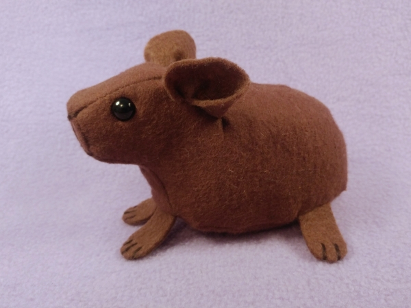 Little Brown Hairless Guinea Pig Plushie