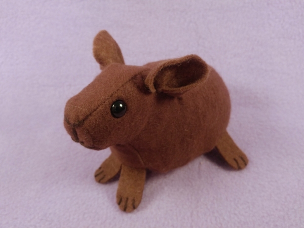 Little Brown Hairless Guinea Pig Plushie