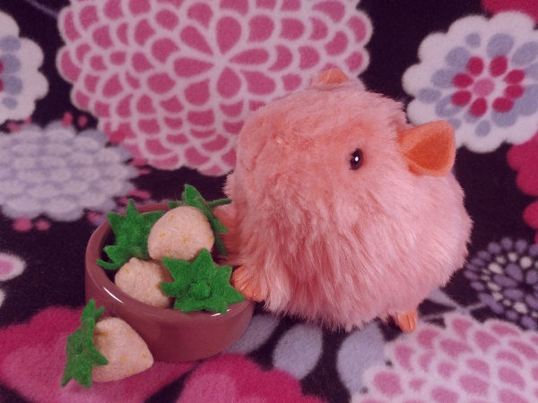 Little Hot Pink Guinea Pig Plushie