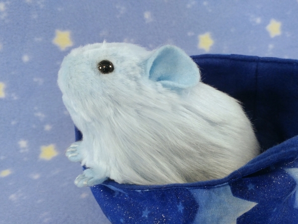 Little Light Blue Guinea Pig Plushie (Fluffy)