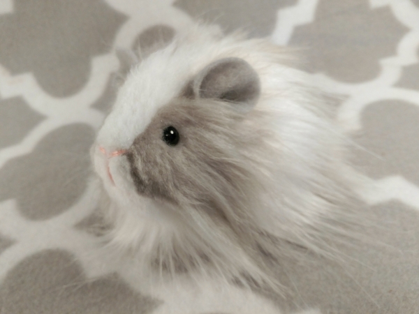 Little Grey Dutch Longhaired Guinea Pig Plushie