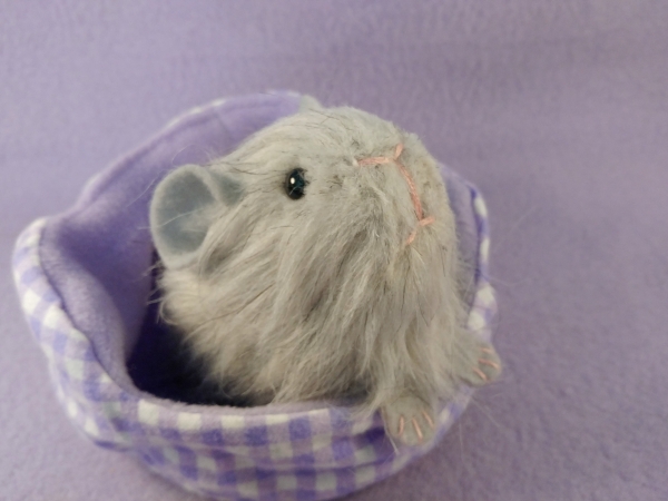 Little Light Grey Guinea Pig Plushie