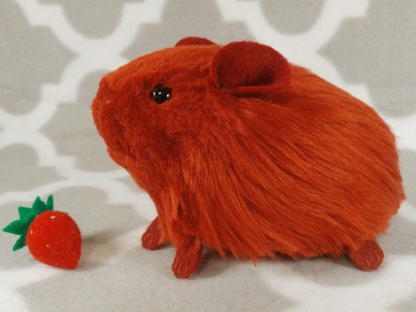 Little Maroon Guinea Pig Plushie