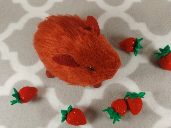 Little Maroon Guinea Pig Plushie