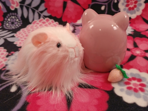 Little Pink Longhaired Dutch Guinea Pig Plushie