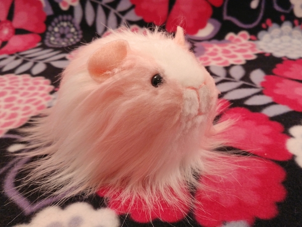 Little Pink Longhaired Dutch Guinea Pig Plushie