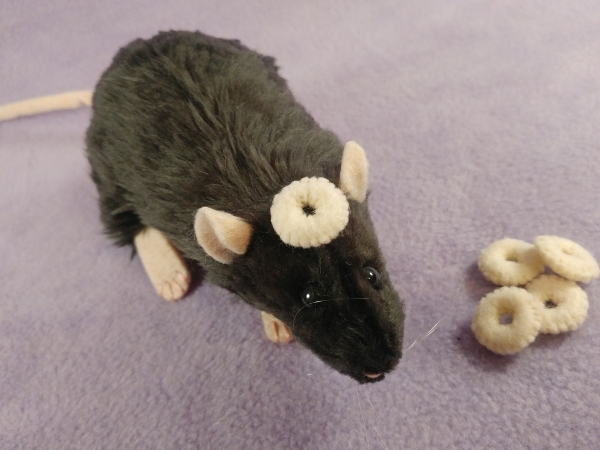 Off-Black Rat Plushie