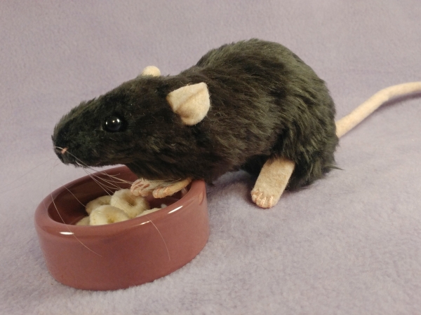 Off-Black Rat Plushie