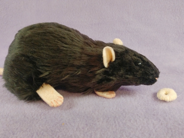 Off-Black Rat Plushie