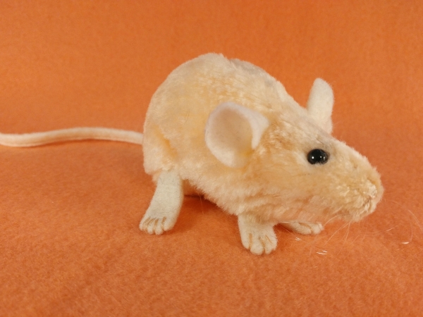 Peach Mouse Plushie