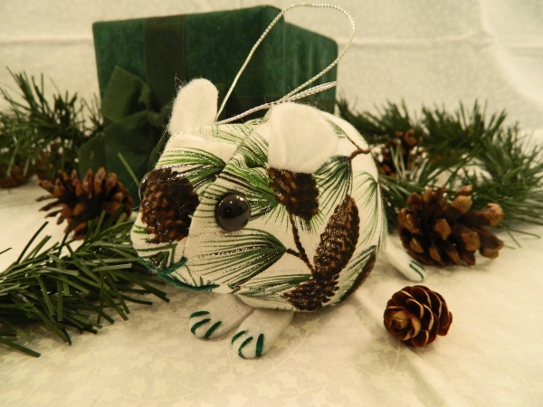 Pine Cones Guinea Pig Ornament