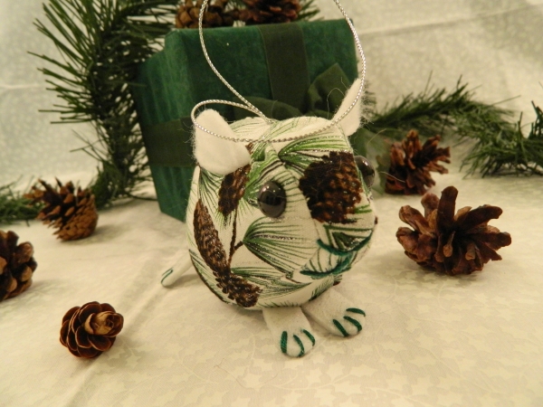 Pine Cones Guinea Pig Ornament