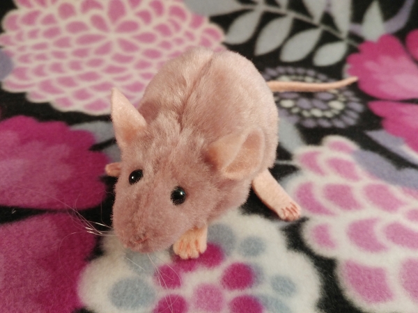 Pink Mouse Plushie