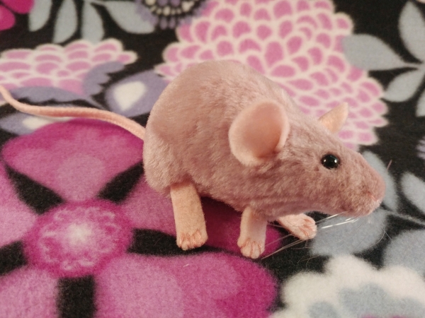 Pink Mouse Plushie