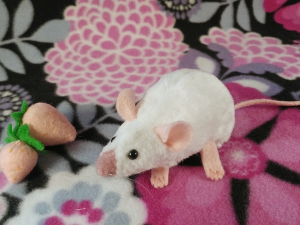 Pink Siamese Mouse Plushie