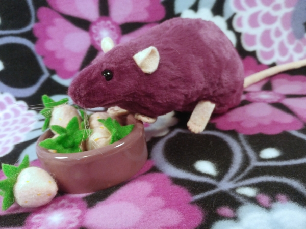 Plum Rat Plushie