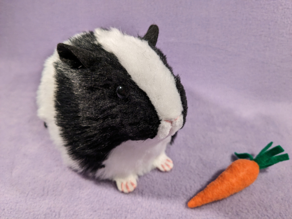 Big Black Dutch Guinea Pig Plushie