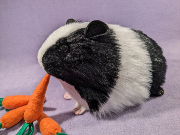 Big Black Dutch Guinea Pig Plushie